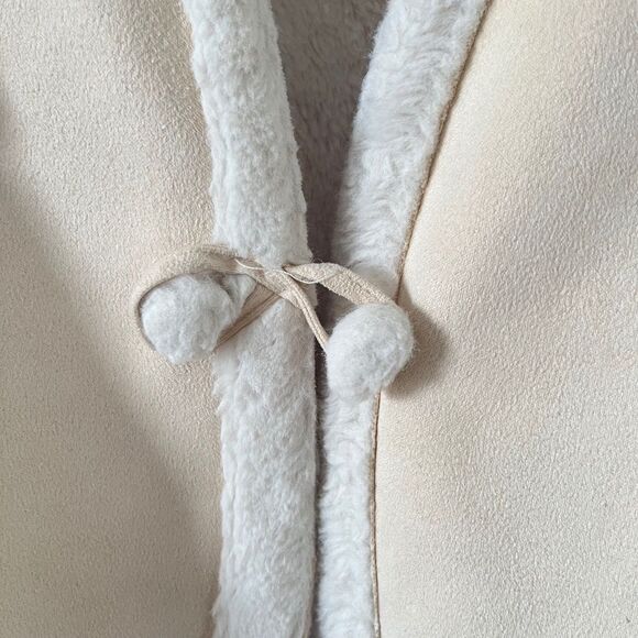Haute Hippie Tan White‎ Sherpa Vest Jacket 4T - Picture 5 of 6
